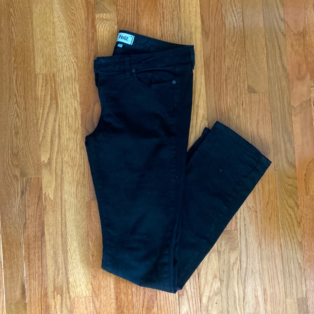 Paige Skyline Straight Fit, Black